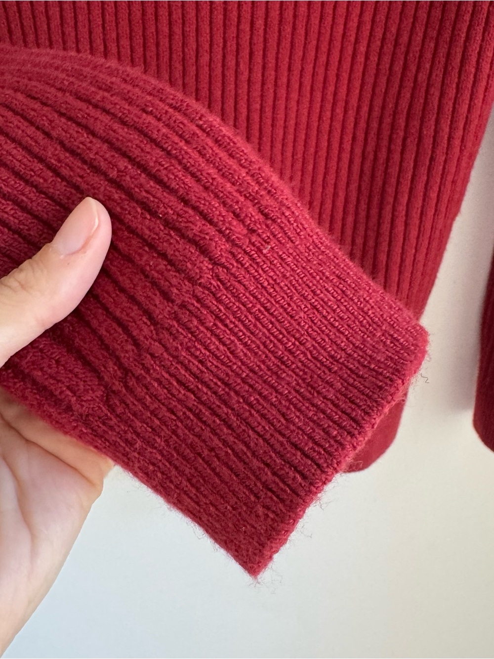 J JILL Spread Collar Red Pepper Sweater Cotton Blend NEW Women’s M - Picture 7 of 10